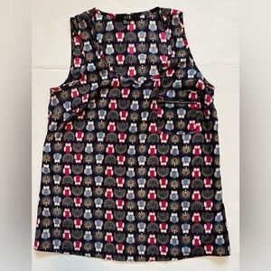 Forever 21 Owl Print Sleeveless Top